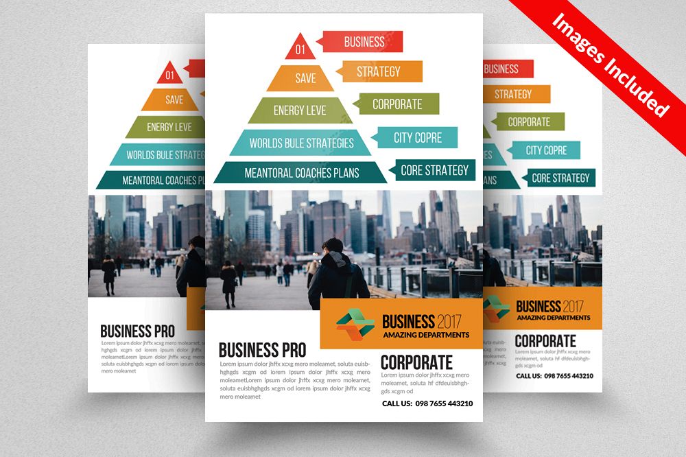 Business Pyramid Flyer Templates example image 1