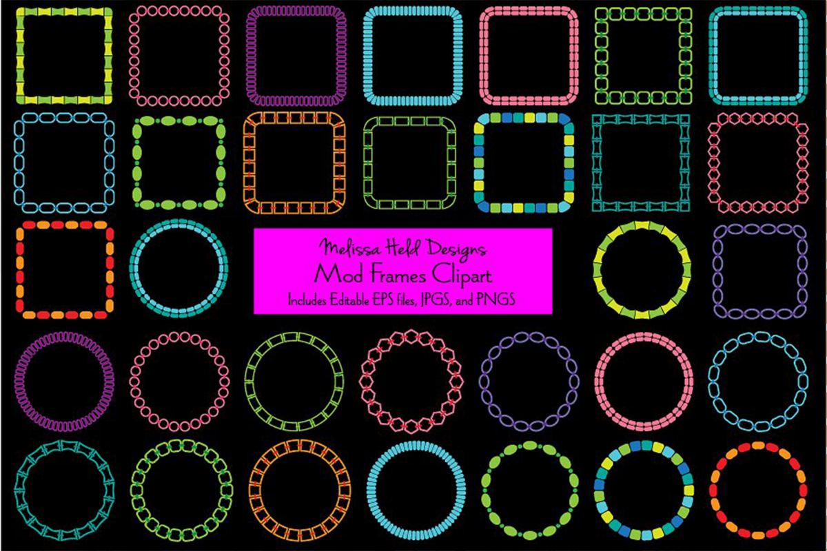 Mod Frames Clipart example image 1