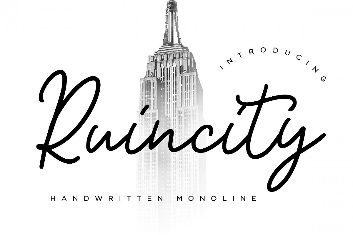 Ruincity Handwritten Monoline example image 1