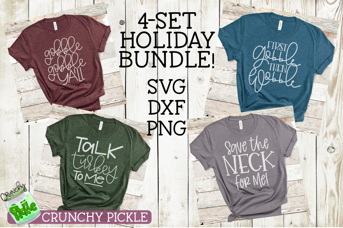 Gobble Bundle 4-set SVG Bundle example image 1