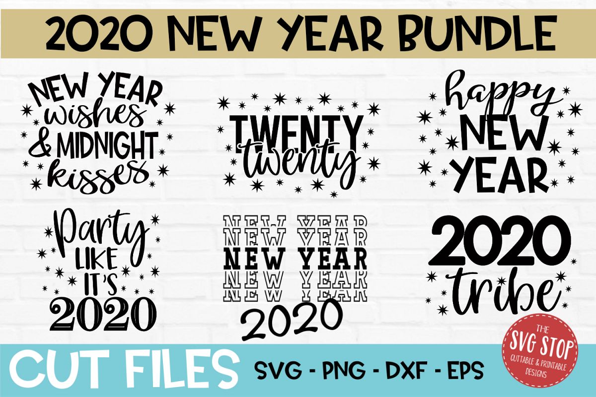 New Year Bundle SVG, PNG, DXF, EPS example image 1