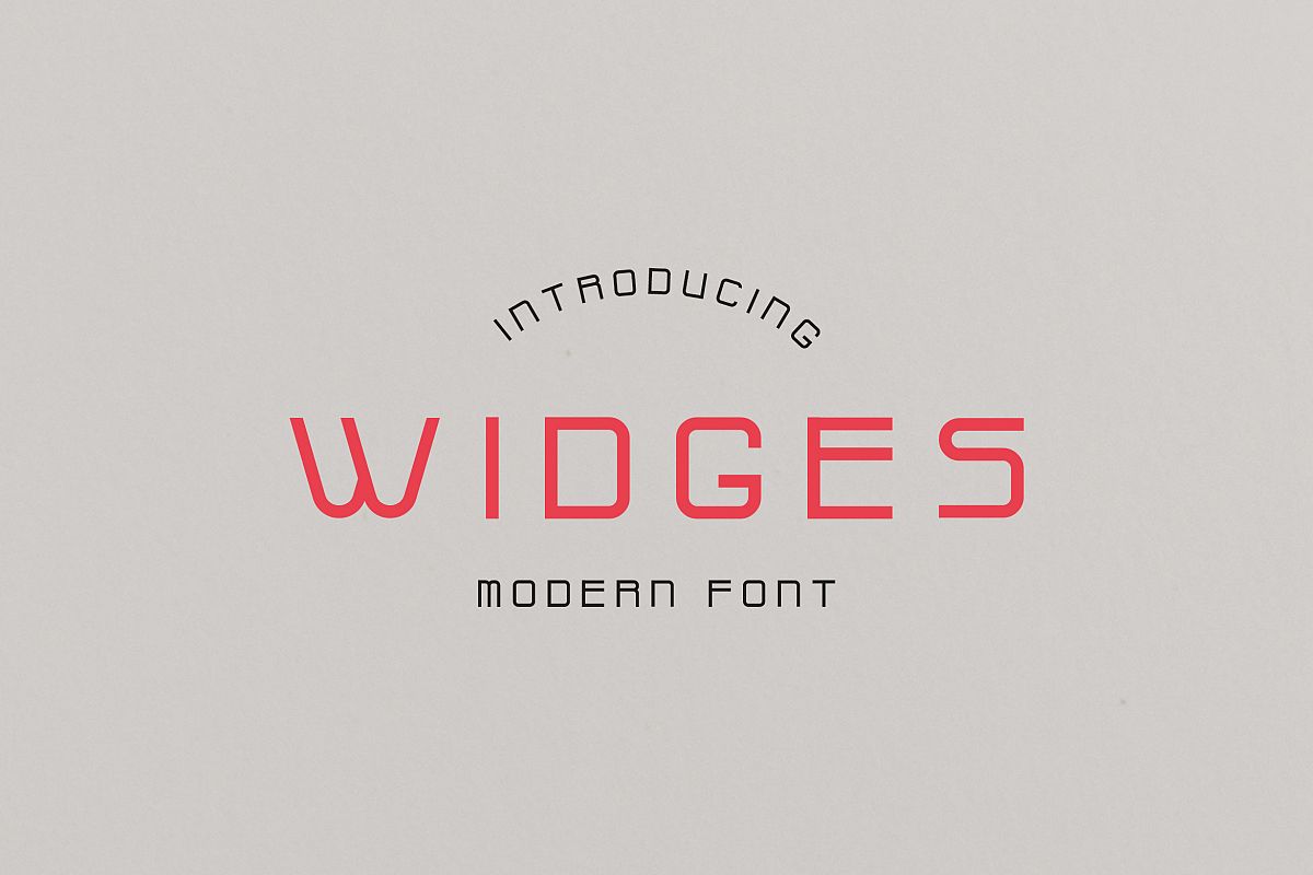 Widges Modern Font example image 1