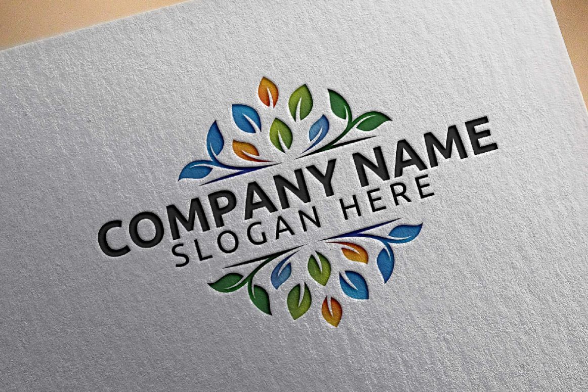 Green leaf ecology v3 logo template example image 1