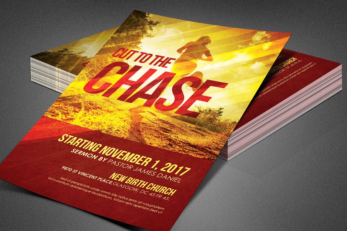 Cut to the Chase Church Flyer example image 1