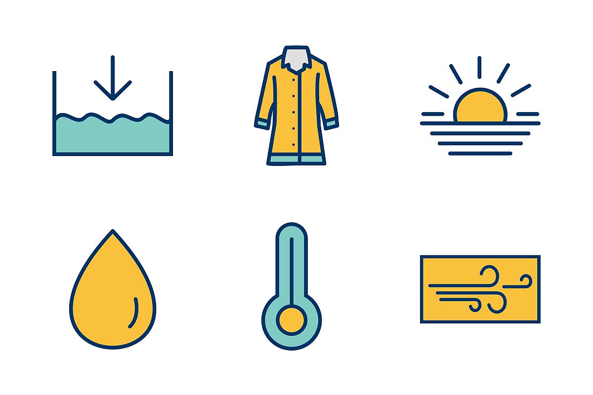 Set Of Weather And Season Icons example image 1