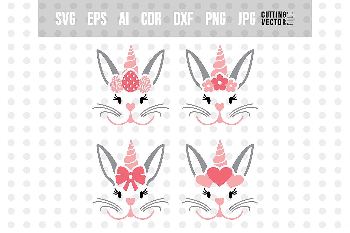 Bunny Unicorn SVG - Bundle example image 1