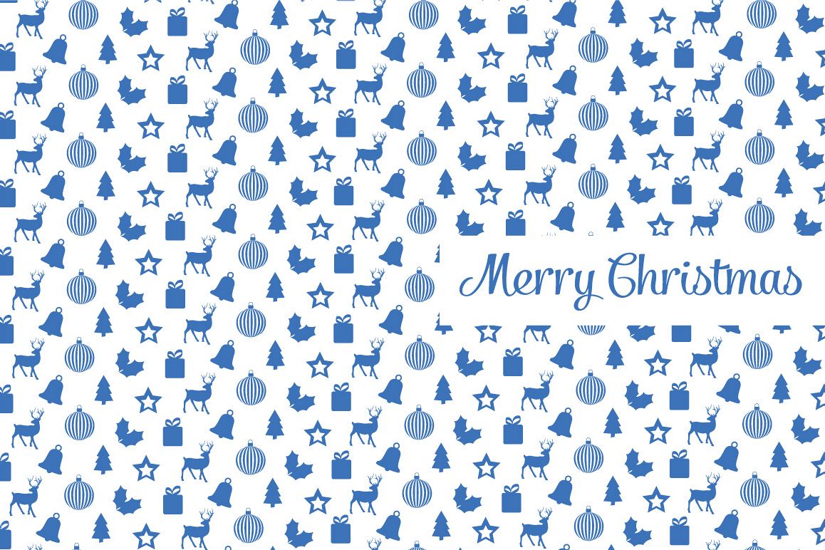 Christmas elements patterns example image 1