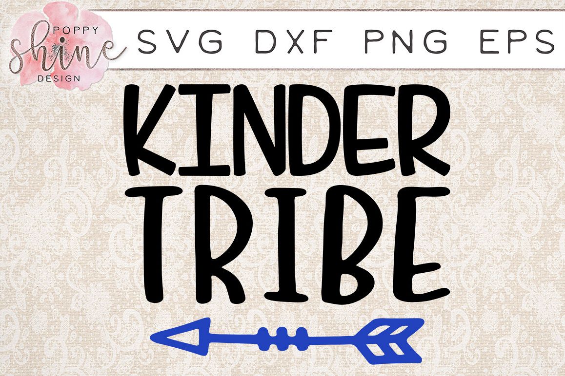 Kinder Tribe SVG PNG EPS DXF Cutting Files example image 1