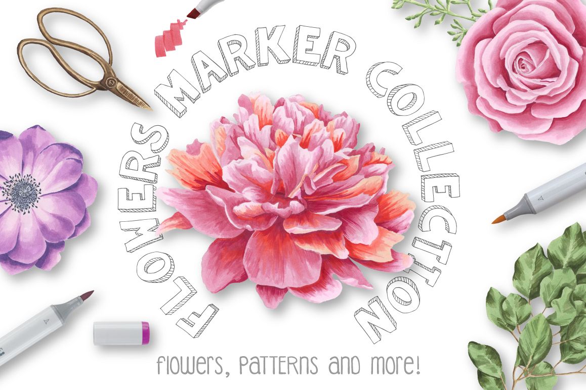 Flower Marker Collection example image 1
