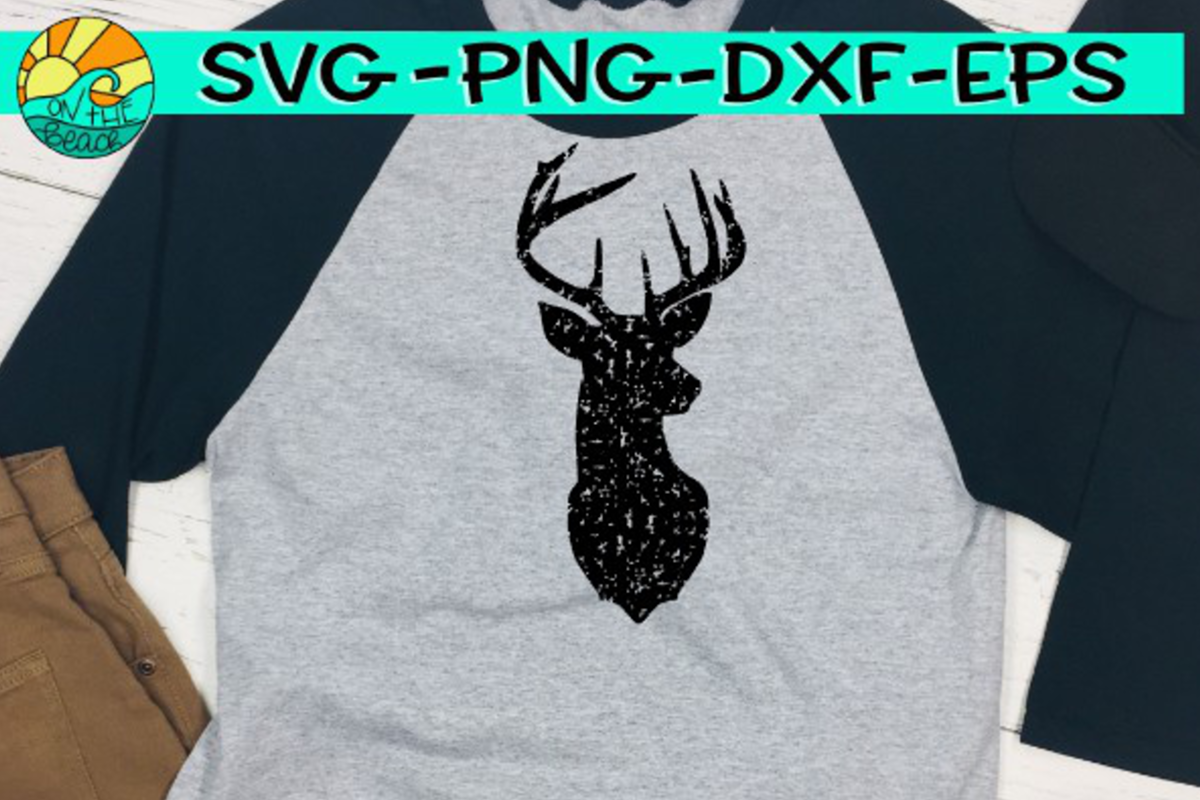 Buck - Grunge - SVG PNG EPS DXF example image 1