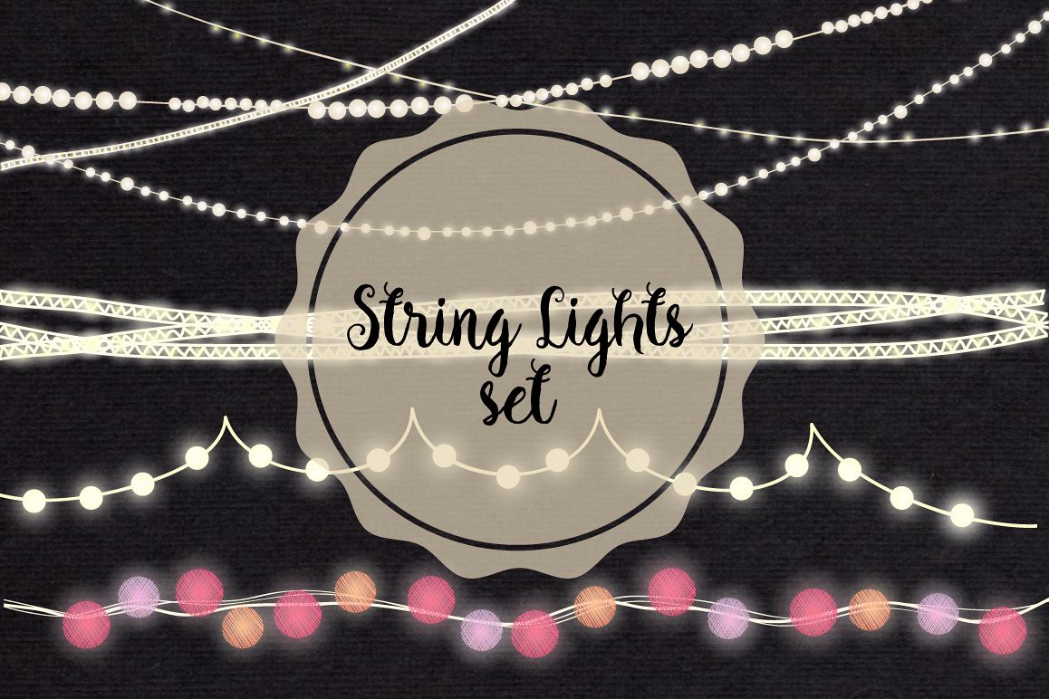 String Lights Clip art example image 1
