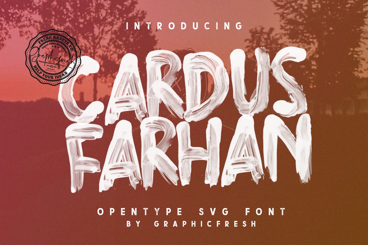 Cardus Brush SVG Font example image 1