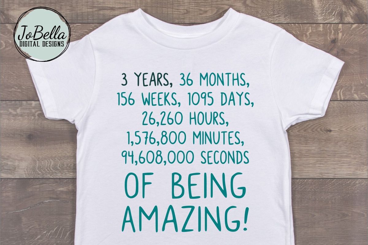 Third Birthday SVG and Sublimation PNG example image 1