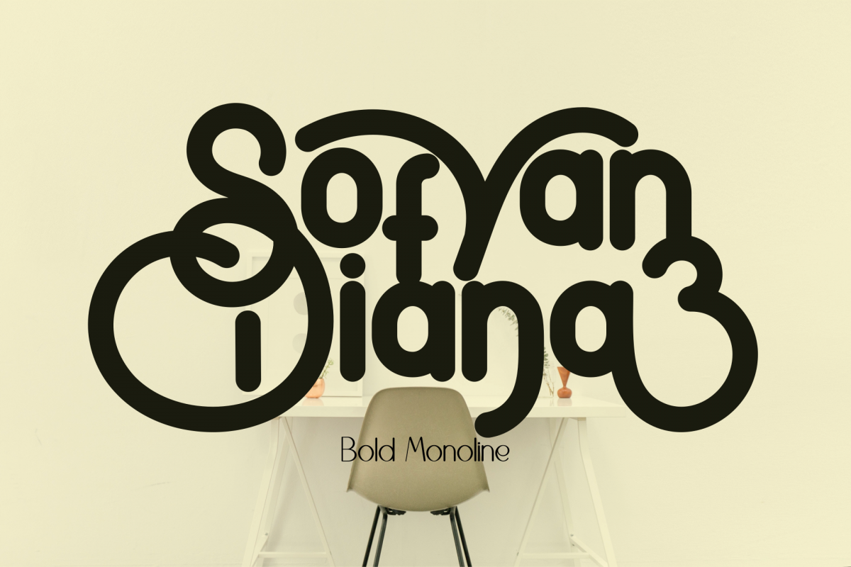 SofyanDiana Bold Monoline example image 1