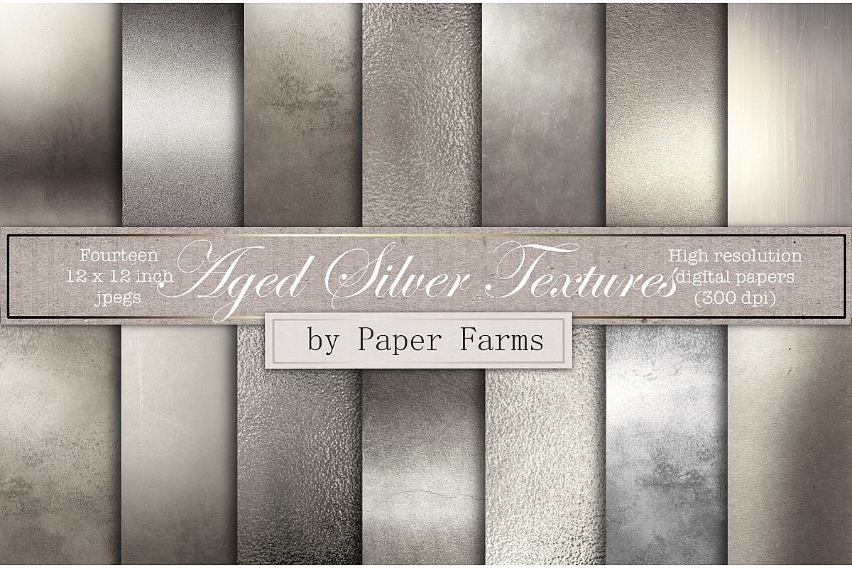 Antique silver textures example image 1