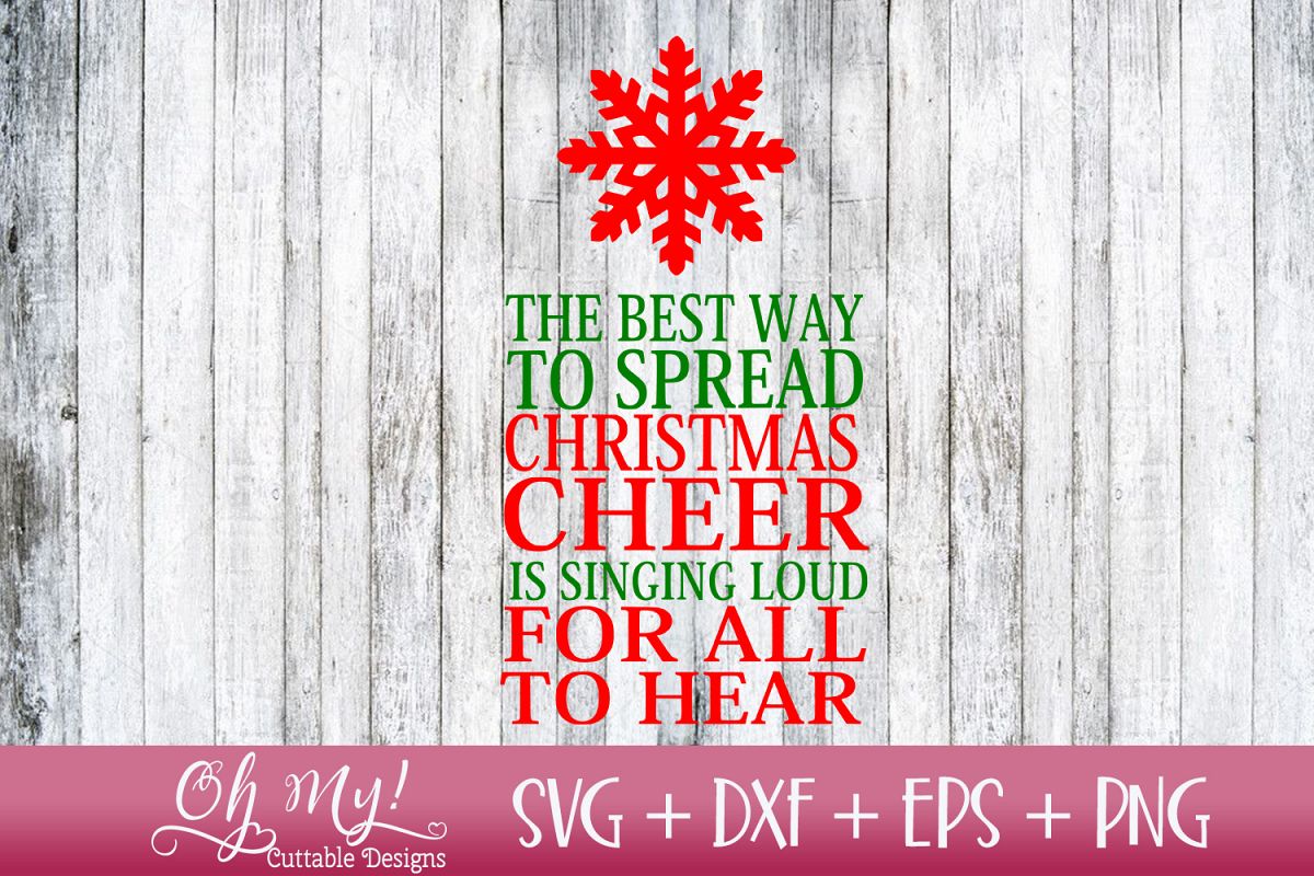 Spread Christmas Cheer - SVG DXF EPS PNG Cutting File example image 1