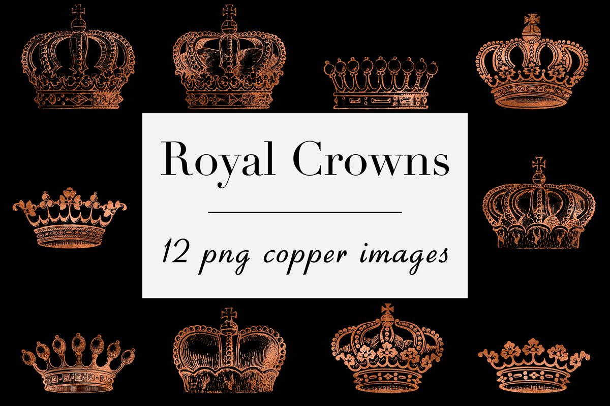 Copper Crown Clipart example image 1