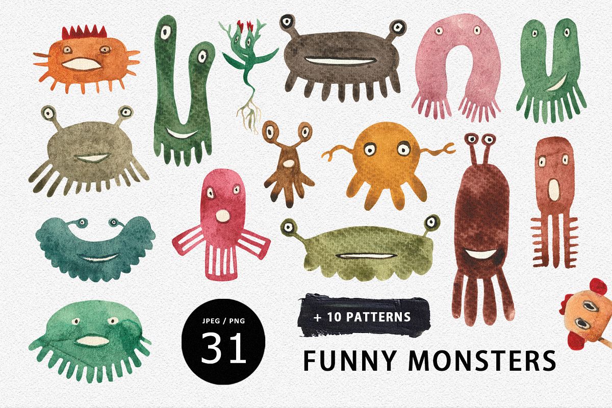 Funny Monsters example image 1