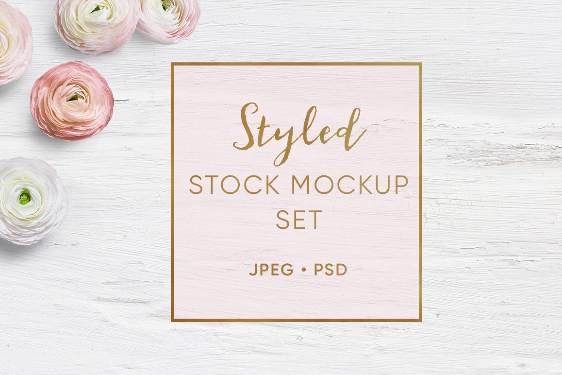 Feminine Styled Stock Mock up set example image 1
