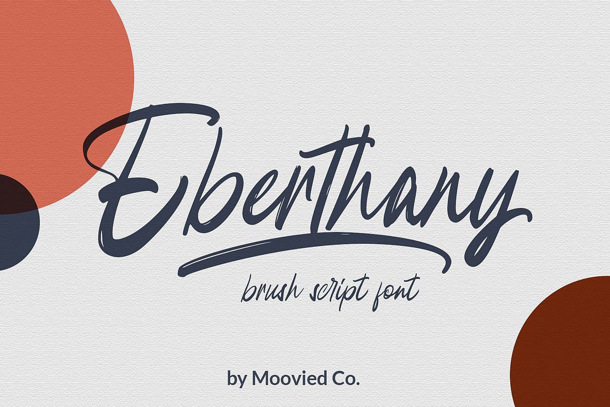 Eberthany Brush Script example image 1