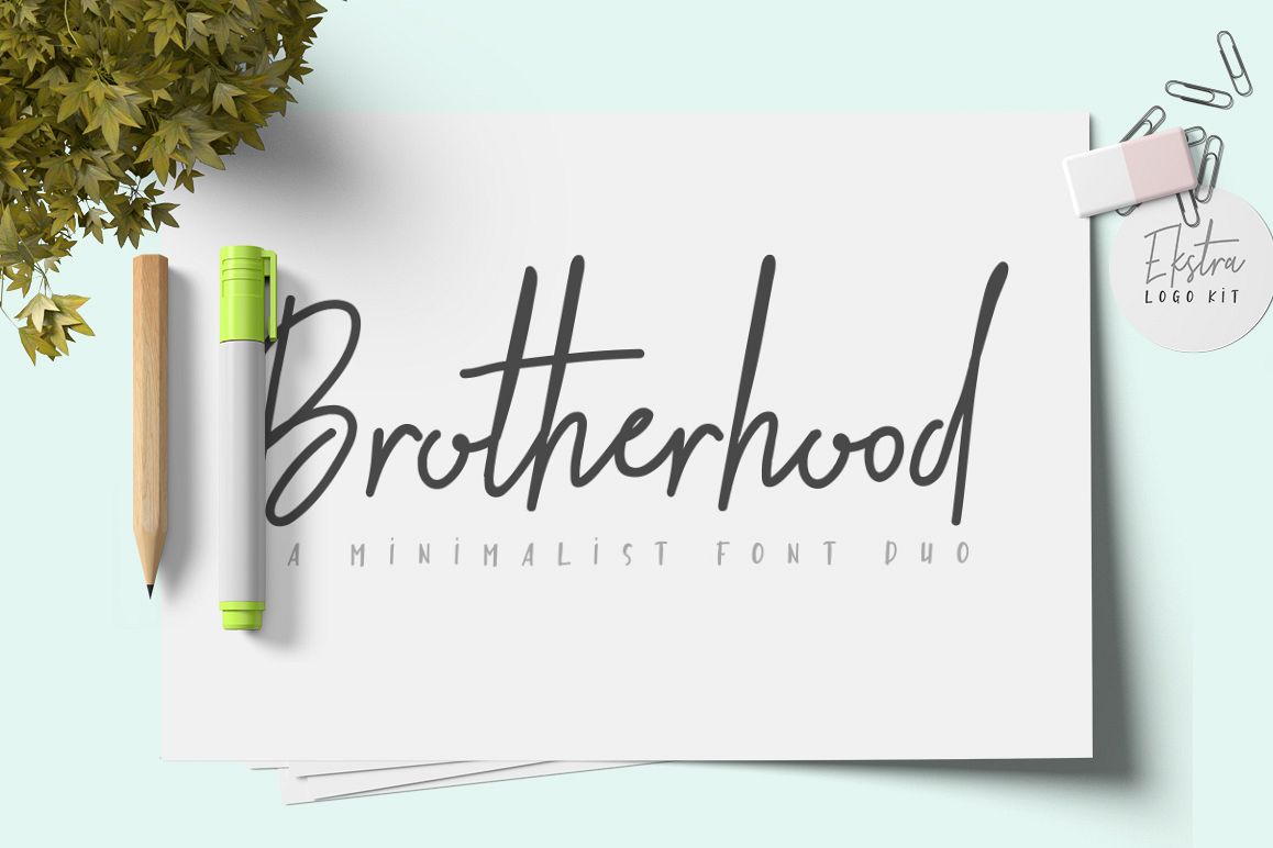 Brotherhood Font Duo + Ekstra example image 1
