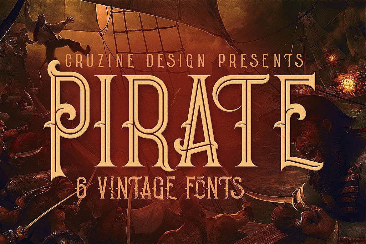 Pirate- Vintage Style Font example image 1
