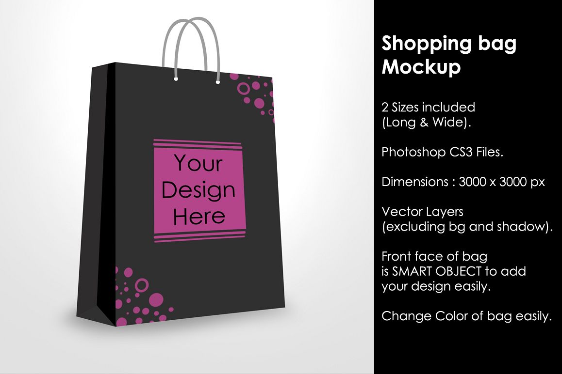Paper / Shopping bag Mockup example image 1