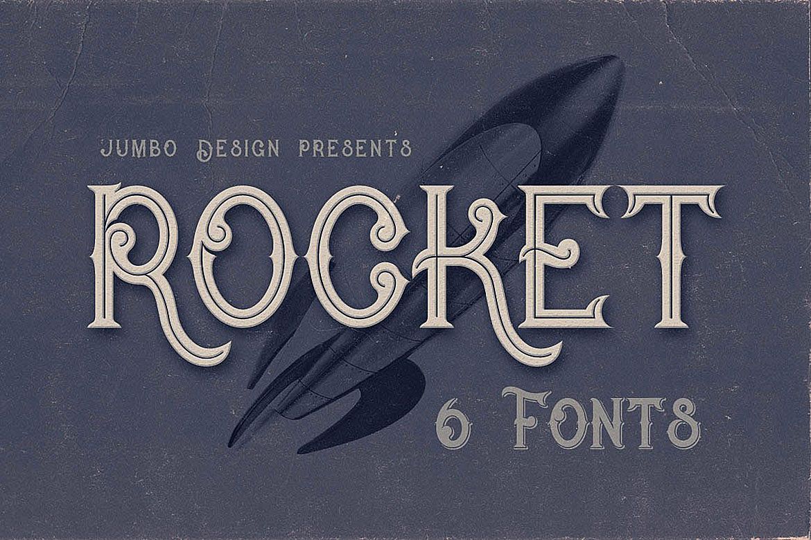 Rocket- Vintage Style Font example image 1