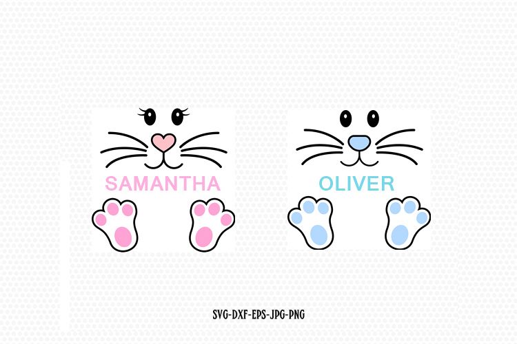 easter bunny monogram frames example image 1