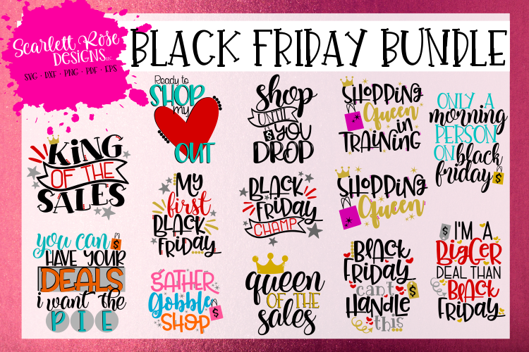 Black Friday SVG Bundle example image 1