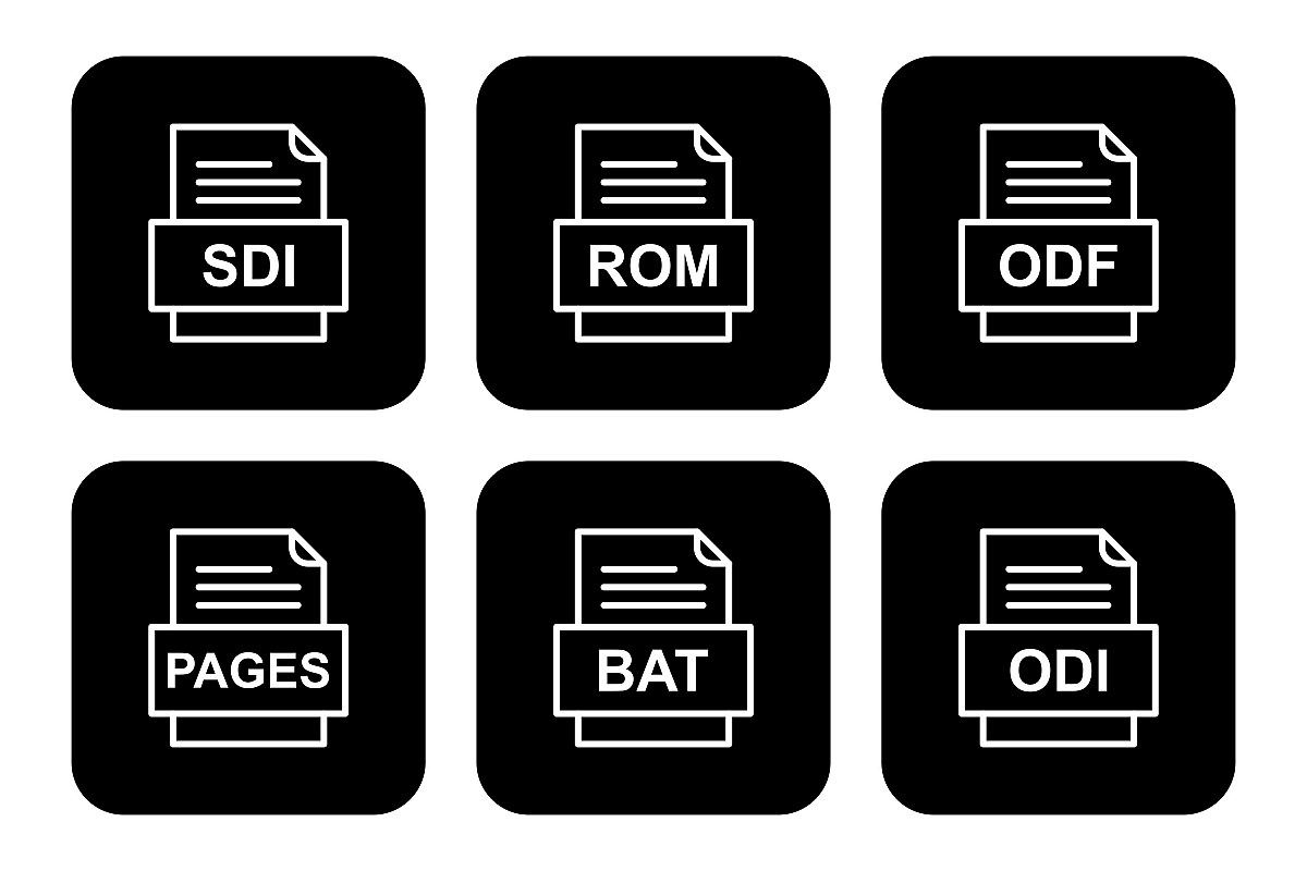 Set Of File Formats Icons example image 1