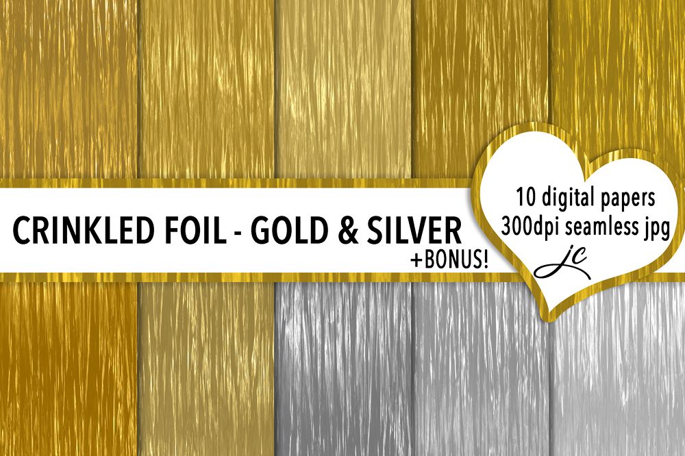 Crinkled Foil - Gold and Silver example image 1