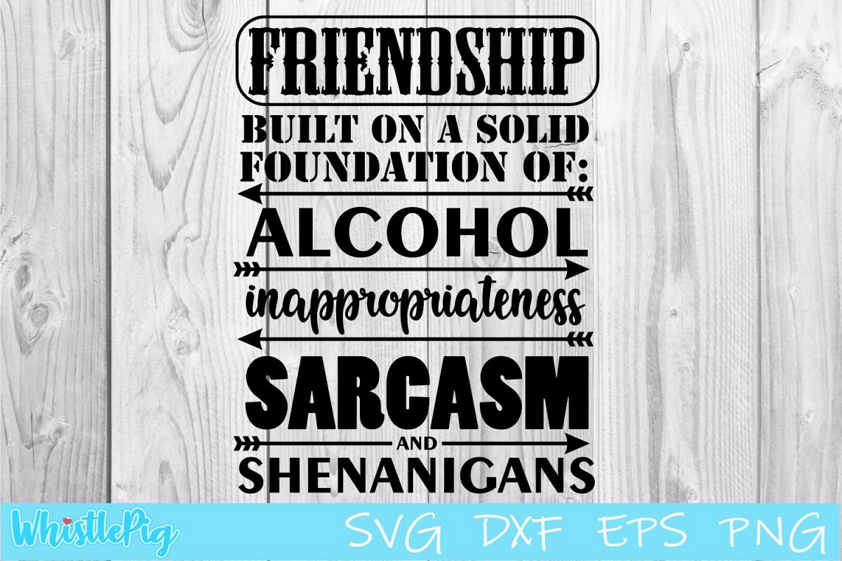 Friendship SVG DXF EPS Built on the Foundations Of SVG example image 1