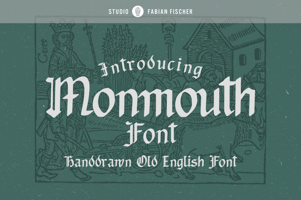 Monmouth Font - Handdrawn example image 1