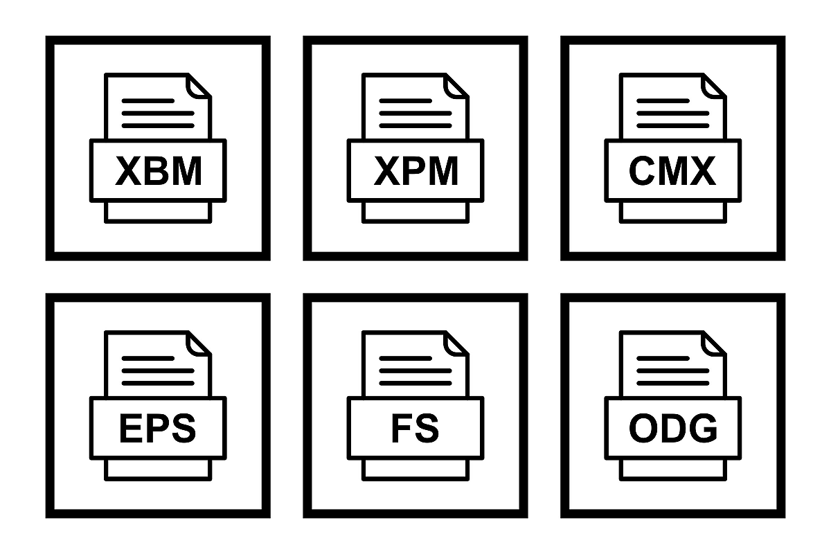Set Of File Formats Icons example image 1