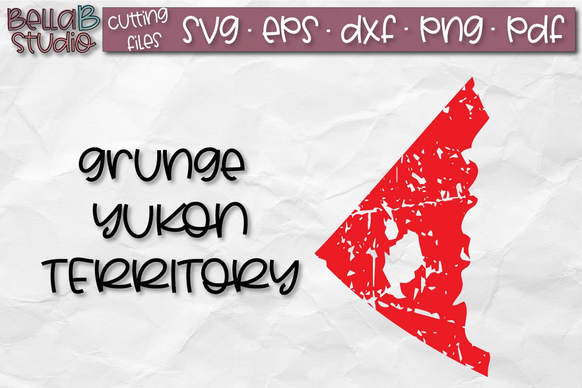 Yukon SVG, Canada SVG, Canadian SVG, Distressed, Grunge example image 1