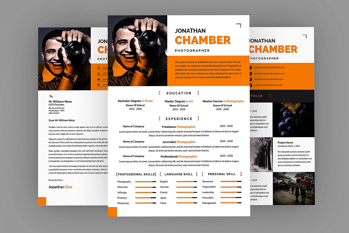 Recover Resume Designer example image 1