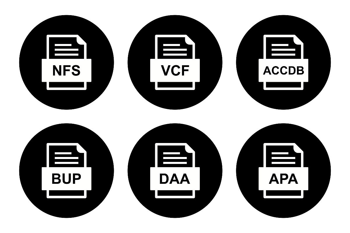Set Of File Formats Icons example image 1