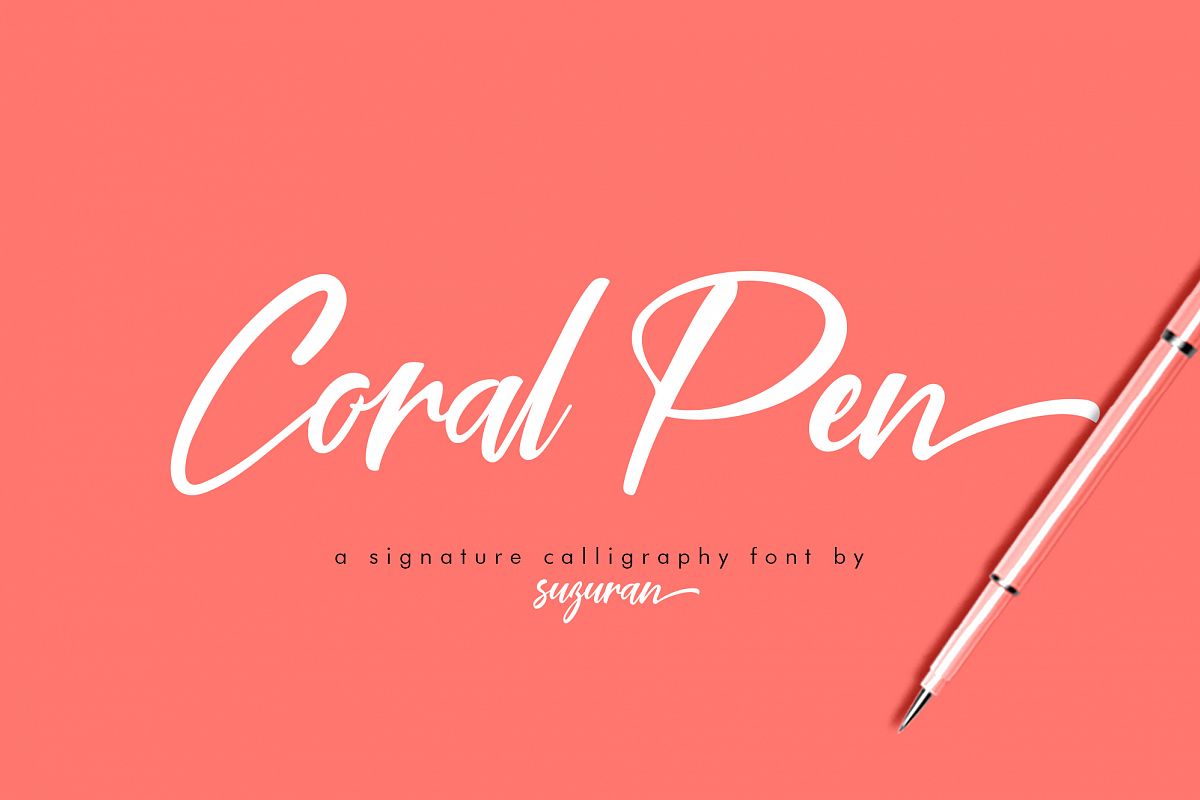 Coral Pen Script example image 1