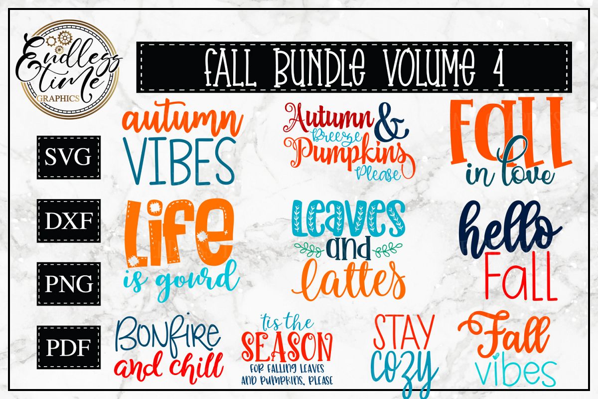 Download Fall Bundle Volume 4 10 Fun Fall Svg Designs
