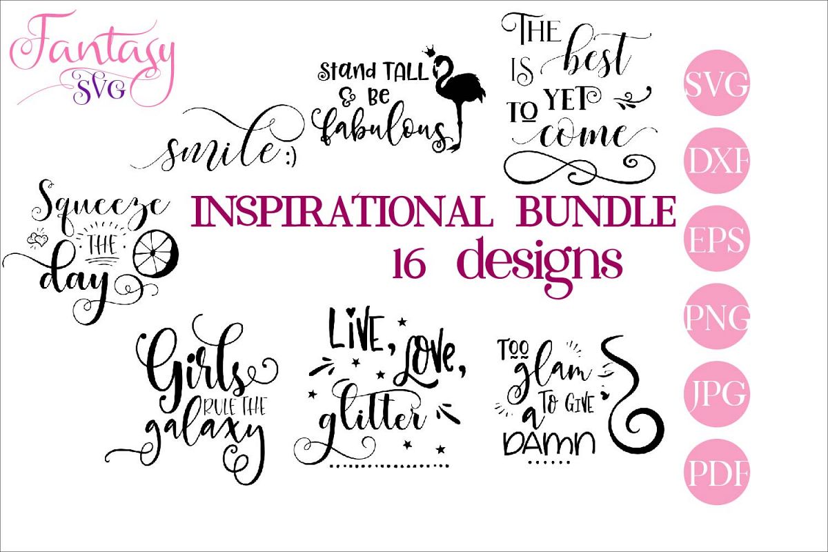 Inspirational BUNDLE - svg cut files example image 1