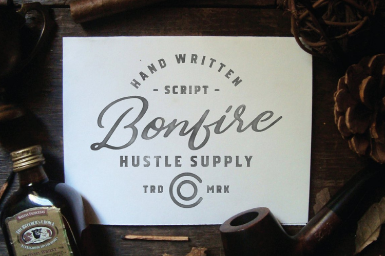 Bonfire - Brush Script example image 1