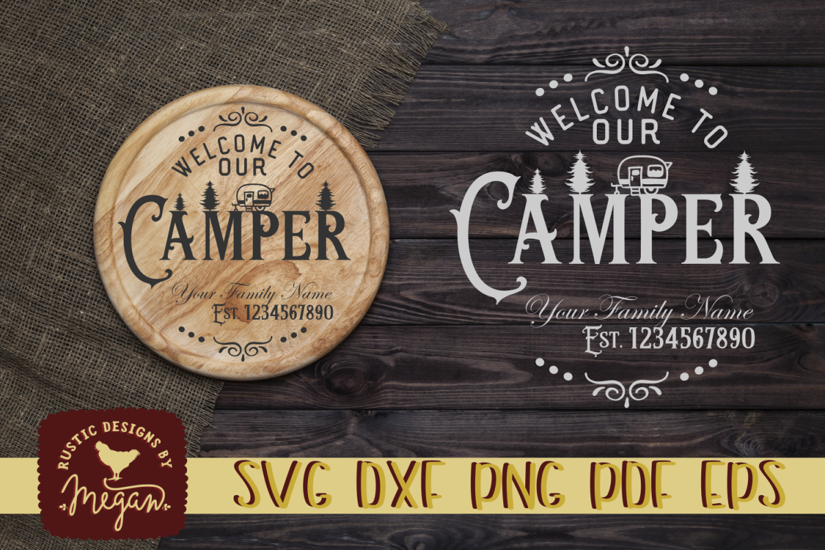 Custom Camping SVG cut file example image 1