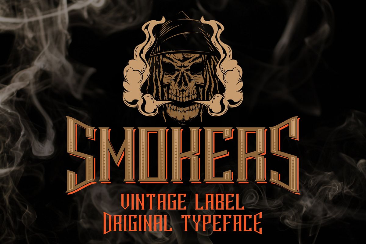 Smokers typeface example image 1