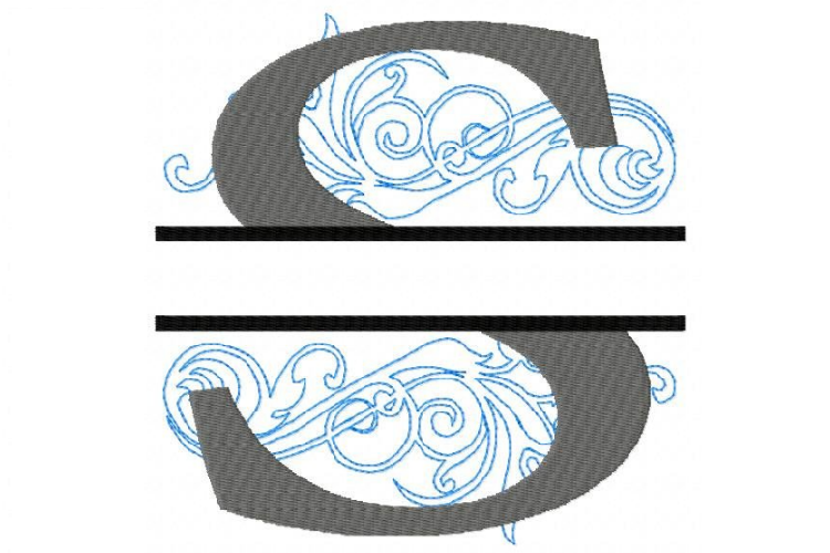 Split monogram embroidery fonts monogram letters s Split monogram embroidery fonts monogram letters s