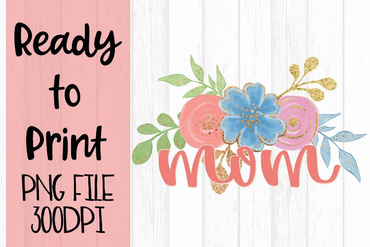 Watercolor Mom Ready to Print example image 1