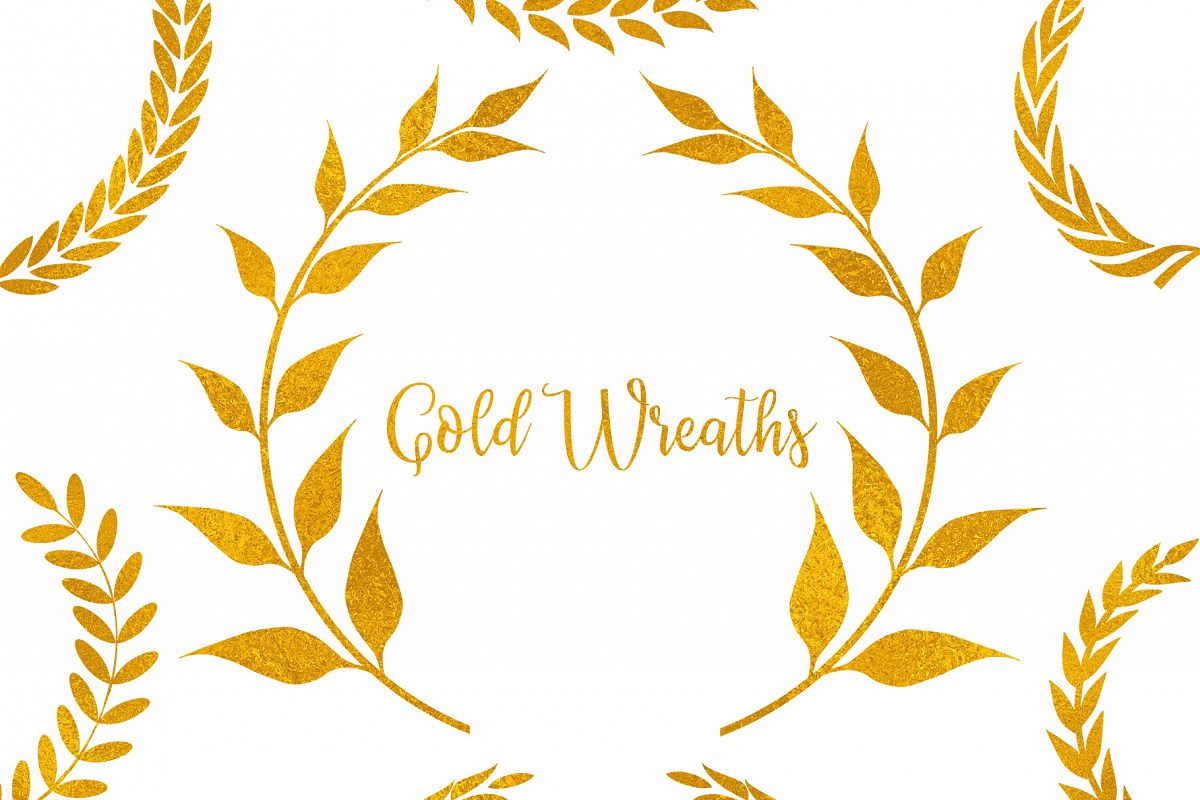 Download Gold Wreaths Clipart Gold Frame Clipart Floral Gold Frame