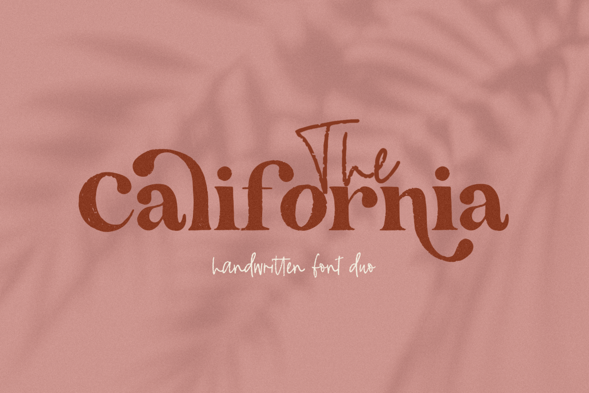 The California - A Serif/Script Handwritten Font Duo example image 1