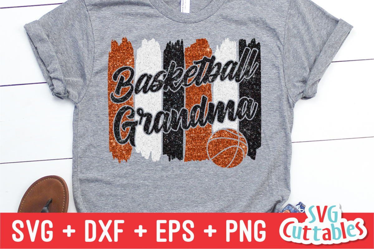 Basketball Grandma | SVG Cut File example image 1