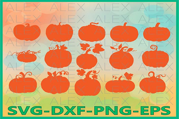Pumpkin Svg, Halloween svg, Pumpkin Silhouette example image 1